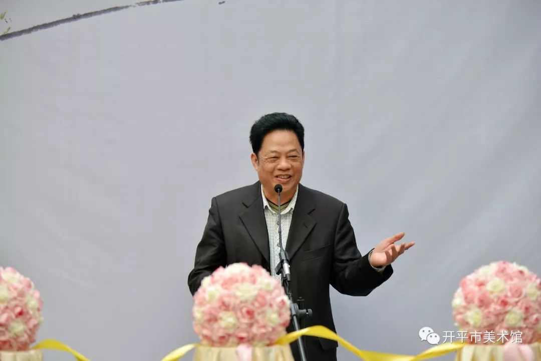 “怀宗追远、岭艺传承——岭南画家李松炎国画展”在开平市美术馆开幕