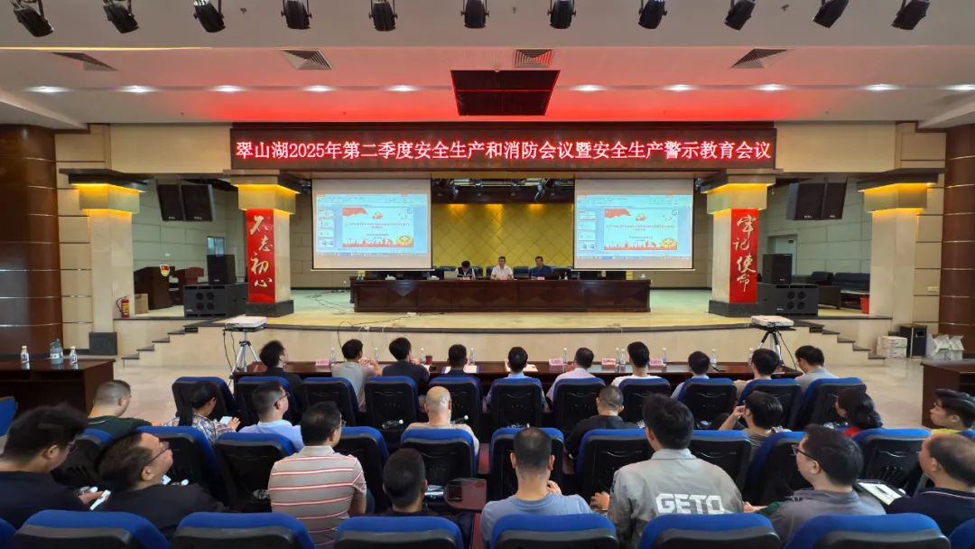 翠山湖产业园区召开2025年翠山湖工贸行业第二季度安全生产和消防工作会议暨安全生产警示教育培训会