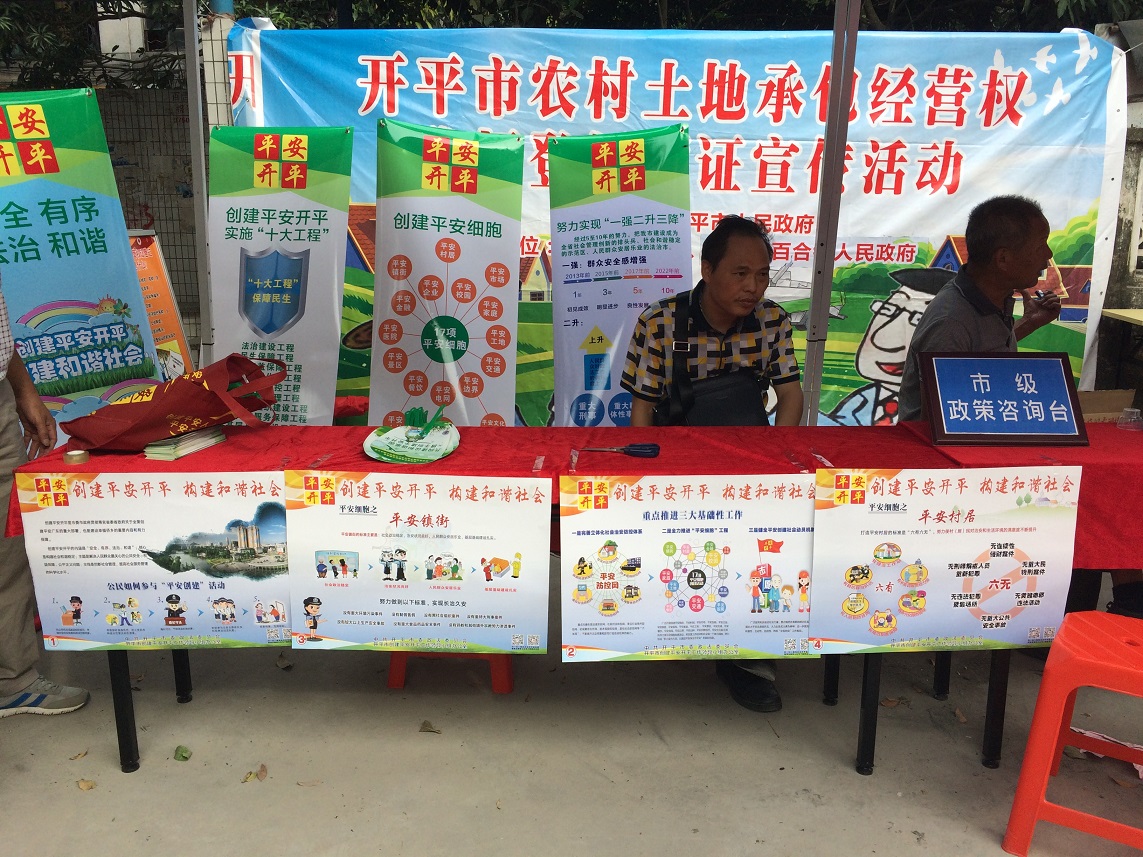 在圩镇开展宣传